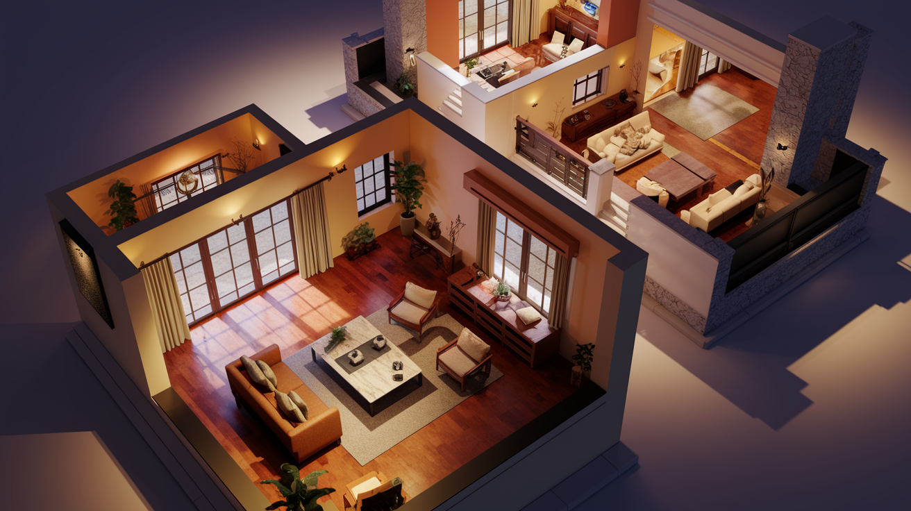 Spacious 2BHK floor plan at Asrithas Signature Towers Hyderabad