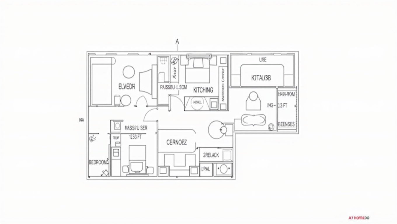 2BHK Floor Plan